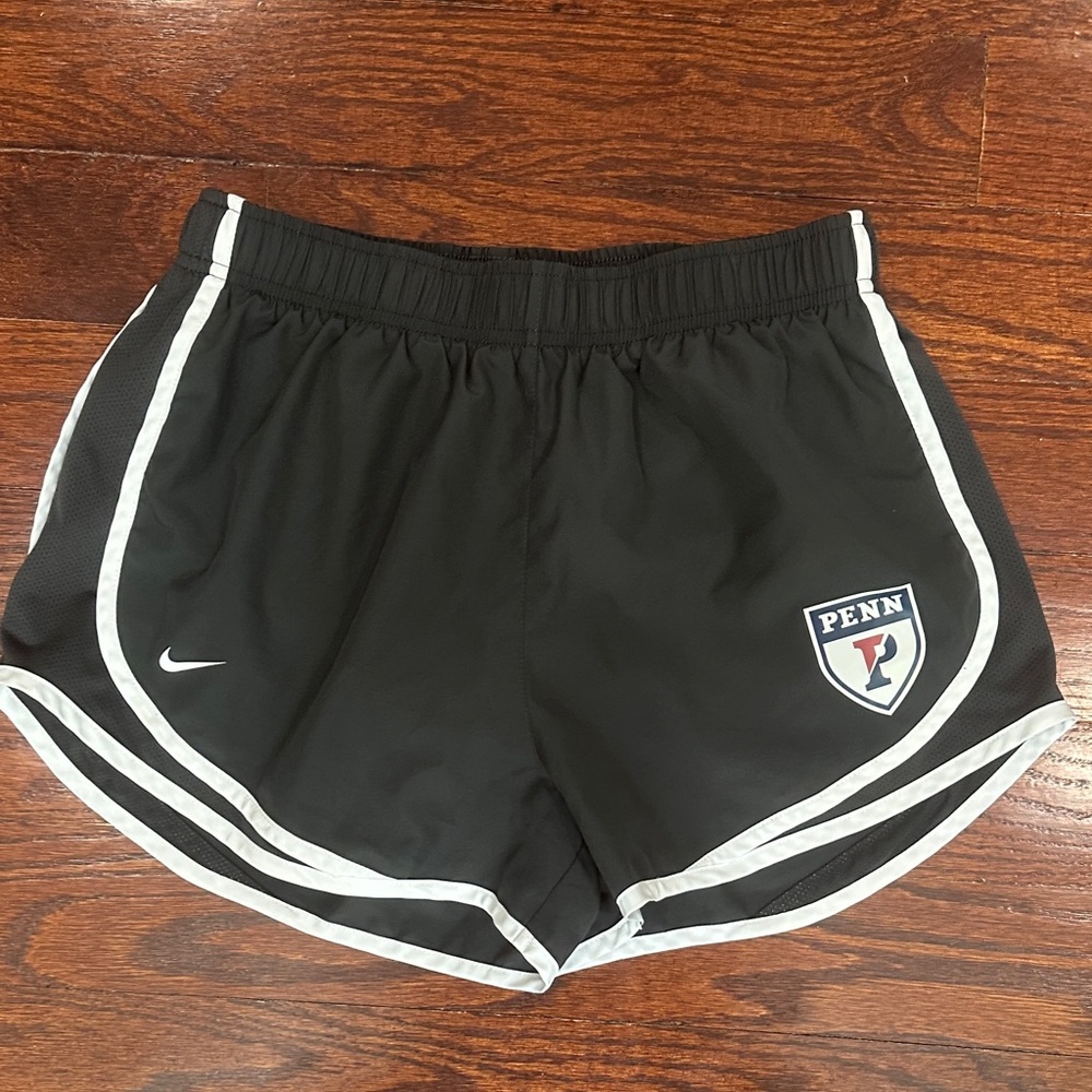 University of Pennsylvania Nike Women's Black and White Athletic Shorts